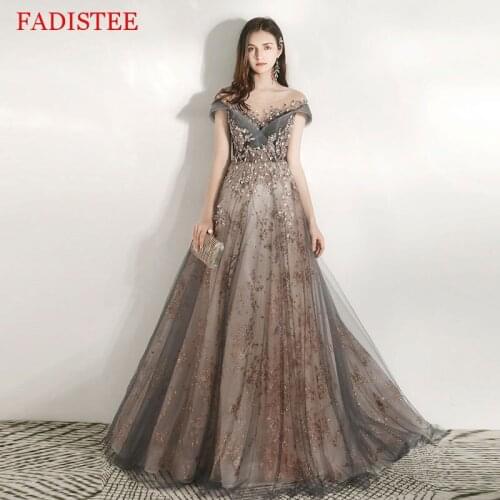 New Style O-neck Prom Dresses Cap Sleeves Robe De Soirée De Mariage Vestido De Fiesta De Boda Платья для выпускного