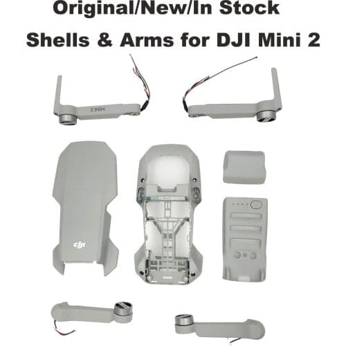 Original Body Shell Motor Arm for DJI Mini 2 Upper Cover MIddle Frame Bottom Shell Front/Rear Left/Right Arms Spare Part In Stoc