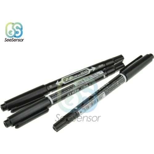 10Pcs PCB Circuit Board Ink Marker Double Pen Waterproof CCL Anti-etching Repair CCL Printed Circuit Diagram for DIY PCB Board