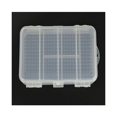 Positive and negative double layer 10 transparent plastic storage box