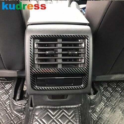 Car Interior Rear Seat Air Vent AC Outlet Frame Cover Trim For Volkswagen Golf MK8 Pro R 2021 2022 Stainless Steel Accessories