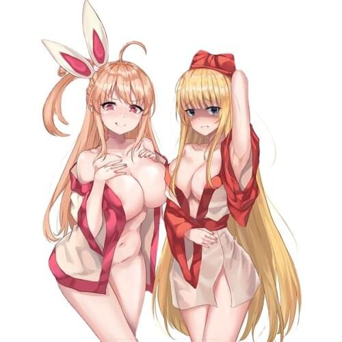 Sexy Hentai Waifu Anime Girl for Last Origin Waterproof Luggage Guitar Laptop Funny Anti-UV Waterproof Car Sticker Decoration