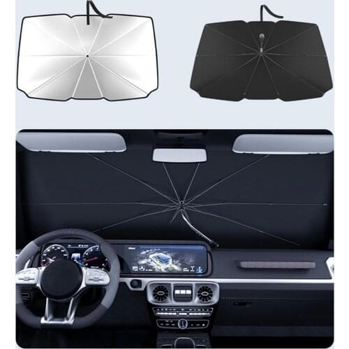 Car Windshield Sun Shade Umbrella Foldable Auto Cover Sunshade Heat Insulation Front Window Interior Protection Accessories