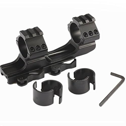 UniqueFire 25.4mm/30mm QD Quick Release Cantilever Weaver Forward Reach Dual Ring Scope Rail Picatinny Mount