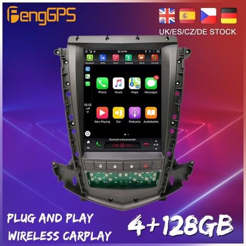 Android 9.0 Tesla Style Vertical Multimedia Radio GPS Automatic For Cadillac SRX 2013 2014 2015 2016-2018 Navigation Headunit