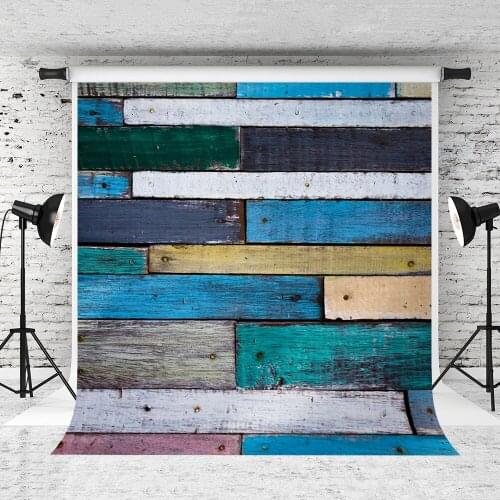 VinylBDS Old Wood Wall Photography Backdrops Colored Vintage Style Backdrops Children Photogarphy Photo Studio
