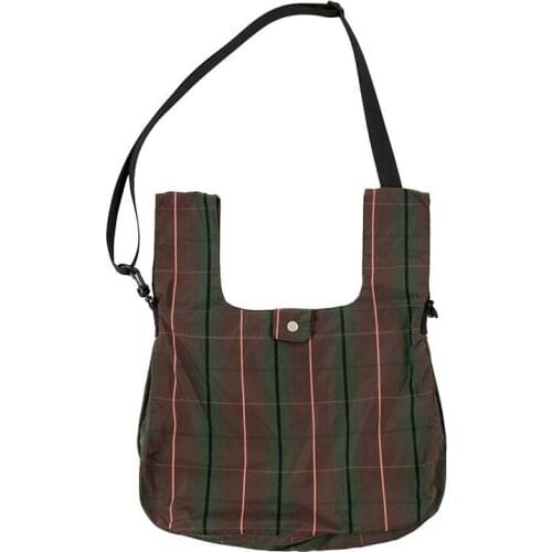 Women Bag Unisex Nylon Square Vintage Plaid Hasp SOFT Shoulder Bag Handbag Pures and Bags Crossbody Euro-America Style Girls Bag