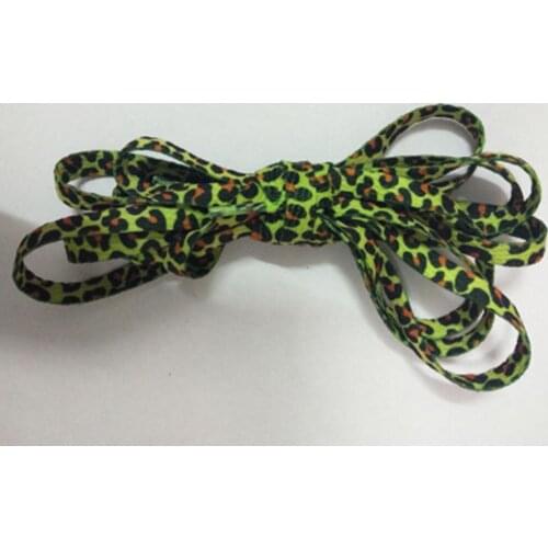 1 Pair Newest Classic Leopard Print Shoelaces Fashion Flat Laces Applicable To All Kinds Of Shoes Wholesale