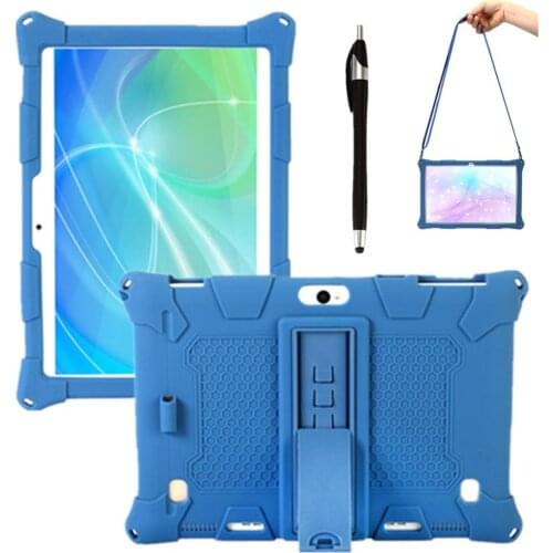 For Teclast M20 T20 T10 X10 A10S M30 10.1 inch tablet Case with Shoulder Strap 10.1'' Universal Silicone Adjustable Stand Cover