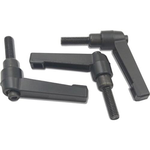 2Pcs M6/M8/M10/M12 Clamping Lever Machinery Adjustable Handle Locking External Male Thread Knob Hex Screws