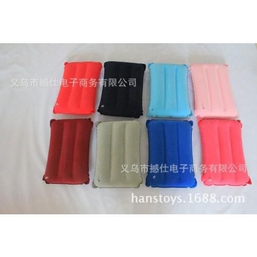200pcs/lot Sided flocking inflatable pillow outdoor pillow square pillow rectangular pillow manufacturers, wholesale