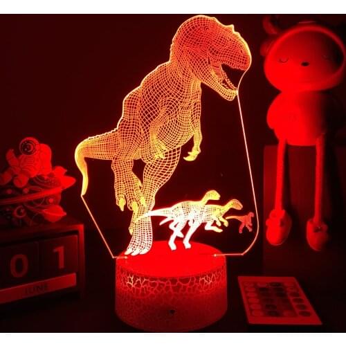 3D Dinosaur Nightlight Tyrannosaurus predator Figure For Kids Child Bedroom Decor Birthday Gifts Bedside Lamp