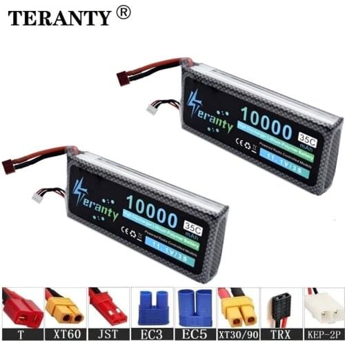 High discharge 3s 11.1v 10000mAh Lipo Battery For RC Drone Helicopter Car Boat Quadcopter Spare Parts 35C 11.1v Lithium battery