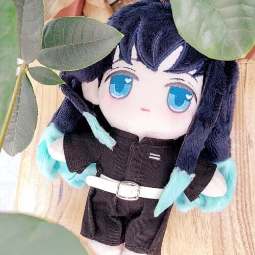 Anime Demon Slayer Kimetsu no Yaiba Tokitou Muichirou Cosplay Cute Plush Stuffed Change Dolls Toy 20cm Plushie Doll Xmas Gift