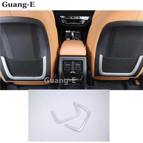 Car Sticker Styling Cover Interior Back Rear Seat Storage Net Trim 2pcs For Bmw X3 Xdrive 25i 28i 30i 2018 2019 2020 2021