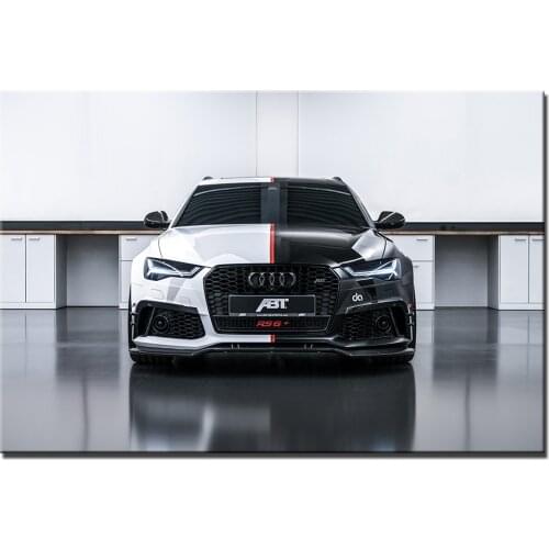 Vehicle Wall Art Posters RS6 Super Car Wallpaper Canvas Print For Home Decor DIY Framed Paintings