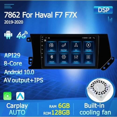 Android 11 Car Radio GPS Navi For Great Wall Hover Haval F7 F7X 2019 2020 Stereo Automotivo Support Steering Wheel OBD DAB CAM