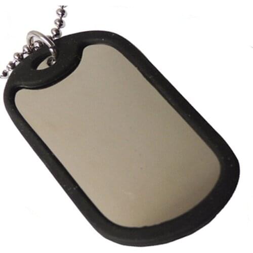 Engraved dog tag Custom high quality metal blank dog tag and necklace OEM steel blank dog tag Carving word