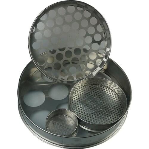 Dia 15cm Height 5cm Hole 1mm To 9.5mm 304 Stainless Steel Round Mesh Lab Test Sieve For Coffee Been Blueberry Screw