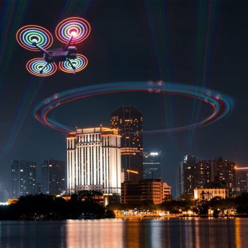 DJI Mavic Air 2 LED Flash Propeller 7238F Low Noise Rechargeable Props Night Flying For DJI Mavic Air 2S Propellers Accessories