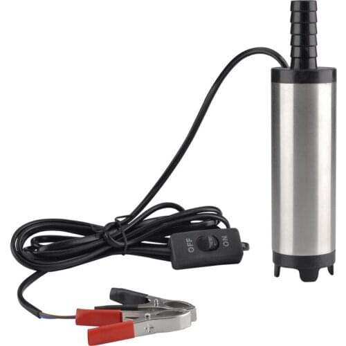 38mm Vehicle-mounted Electric Micro Diesel Pump DC12V 24V Auto Car Electric Submersible Pump Fuel Water Diesel Oil Barrel Pump