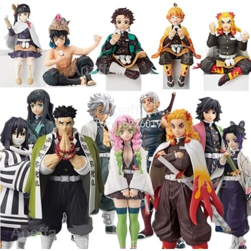 Premium Chokonose Figure Demon Slayer Anime Figure Kamado Tanjirou/Agatsuma Zenitsu Action Figure Kimetsu no Yaiba Figurine Toys