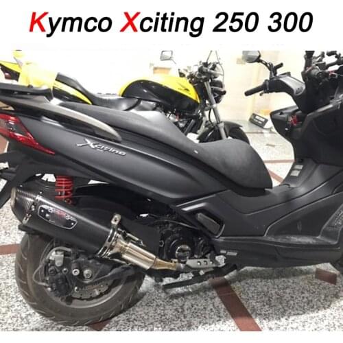 Motorcycle Exhaust Muffler Escape Slip On Pipe For Kymco Xciting 250 300 250I 300i incl pipe and exhaust