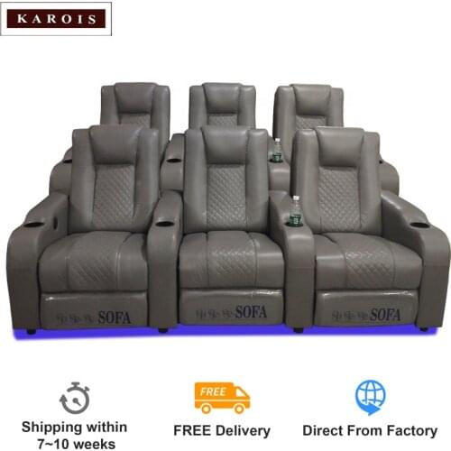 KAOIS R933 Latest Design Sofa Home Theater Electric Seating Cinema Chairs Leather Automatic Reclining Seats For Home Theatre