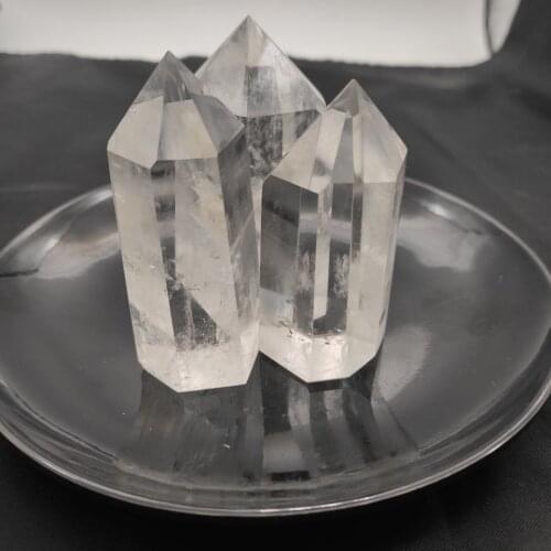 1pcs 6-7cm Natural White Crystal Column Crystal Point Mineral Ornament Healing Wand Family Home Decoration Decoration DIY Gift