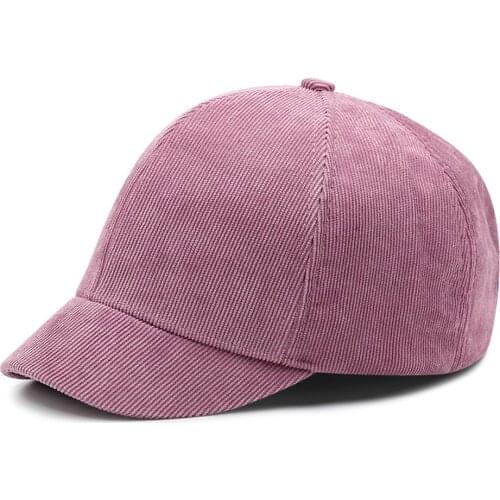 Men Women Corduroy Baseball Cap Adjustable Strap Back Winter Autumn Hats JL