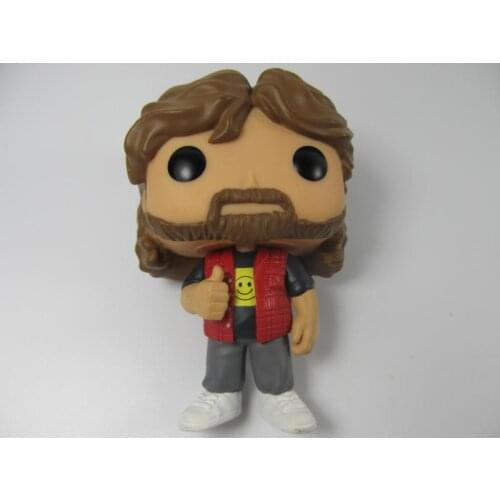 Original Secondhand Wresting Fighter Mick Foley Vinyl Action Figure Collectible Model Loose Toy