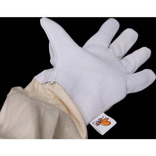 2Pairs Gloves sheepskin bee glove leather beekeeping imker protection protector