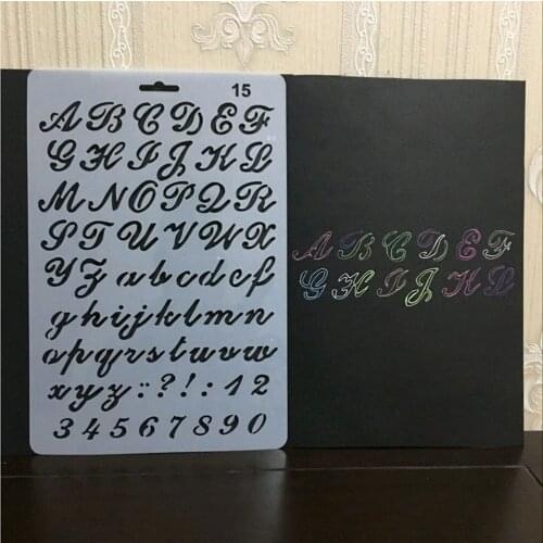 Plastic Stencil Number and Punctuation Marks Stencil,Planner Journal Stencil, Soft Plastic Sheet