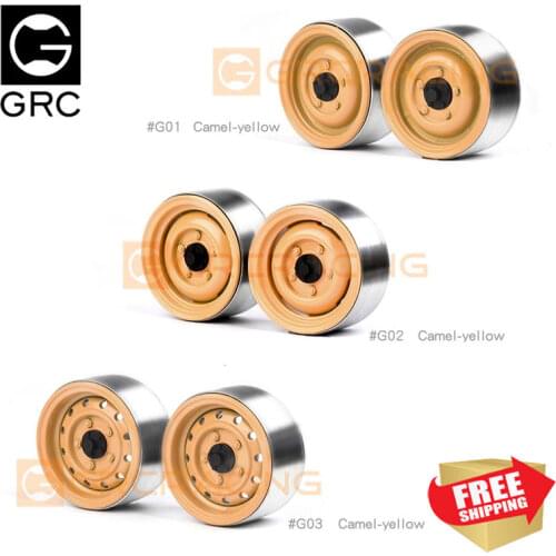 Radio control RC Car GRC 1.9 inch camel trophy wheel hub retro metal wheels for TRX4 defender #G130ABC option upgrade parts