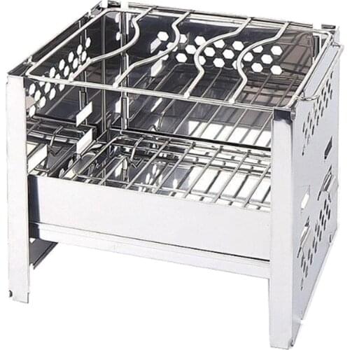 Collapsible Mini Barbecue Charcoal Grill BBQ Tools for Outdoor Cooking