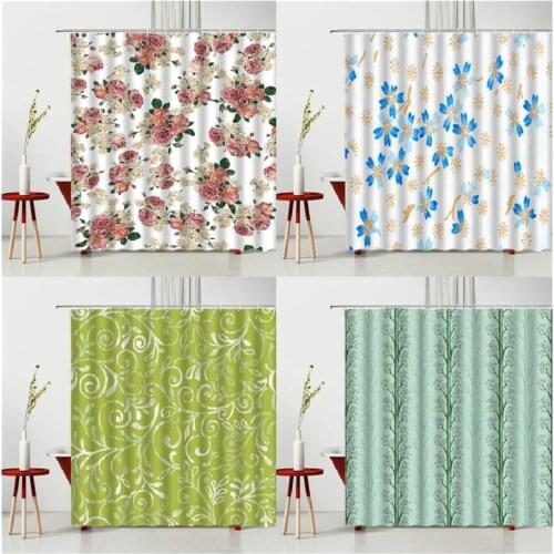 Bohemian Style Waterproof Shower Curtains Mandala Flower Printing Bathtub Decor Bath Curtain Polyester Fabric Multiple Size