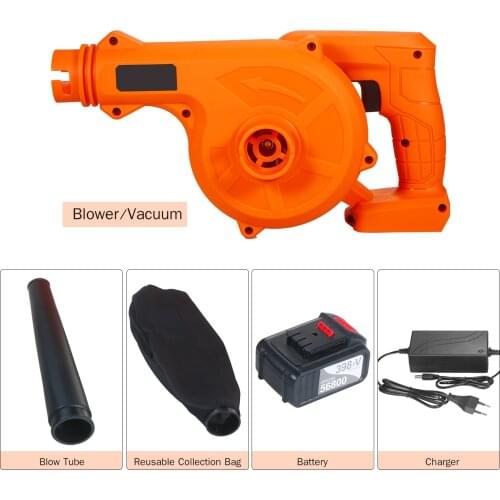Blower Vacuum Cordless Leaf 21V 4.0 Ah Lithium Battery Powered Electric 2 in 1 Sweeper & Vacuum for Clearing Dust Leaf Snow