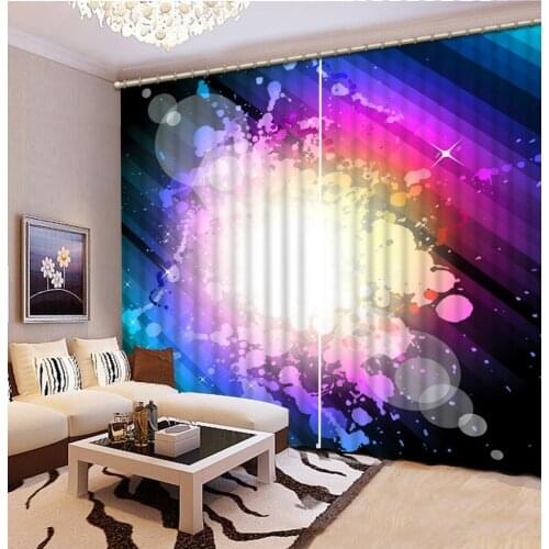 High quality 3d Curtains Blackout for Living Room Kids Bedroom Fabric bblue sky curtains