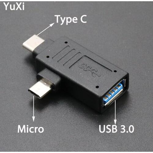 YuXi Android micro C Adapter Type C Micro USB Plug to USB 3.0 Adapter USB C Converter Type C Cable Adapter Connector