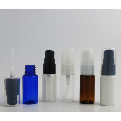 100 x 15ml Light Weight PET Plastic Perfume Bottle 15cc Plastic Pump Atomizer 1/2 oz Cute Mini Fragrance Container Portable