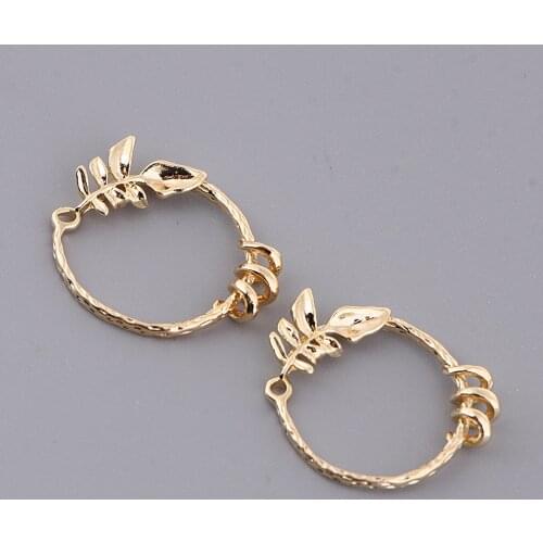 2x Round Loop Charms Bracelet Necklace Earrings Findings Craft Supplies