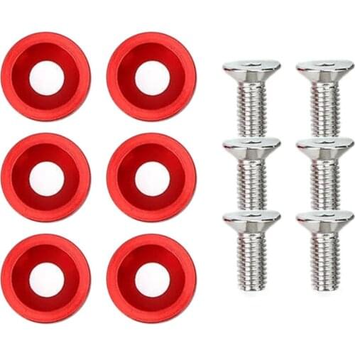 6pcs/box Motorcycle Modified Gasket M8 15*11*3cm Metal O-Ring Gasket Sealing Ring O Rings Rubber Kit Set