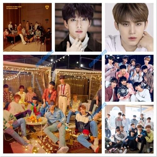 DIY Diamond Painting Full Drill Cross Stitch Kits 5D Diamond Embroidery Mosaic Home Decor Kpop Seventeen Handmade Gift