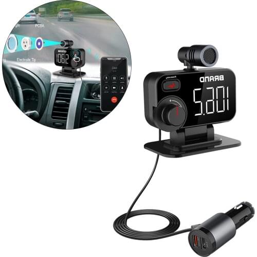 Car FM transmitter MP3 Player FM Transmitter Fast Charger Dual USB
