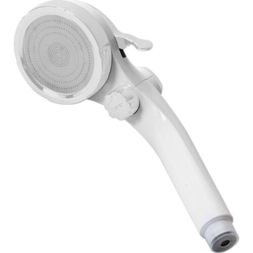 Shower Household Shower Head High Pressure Handheld with On/Off Pause Switch Universal 4-Point Port multiple colour