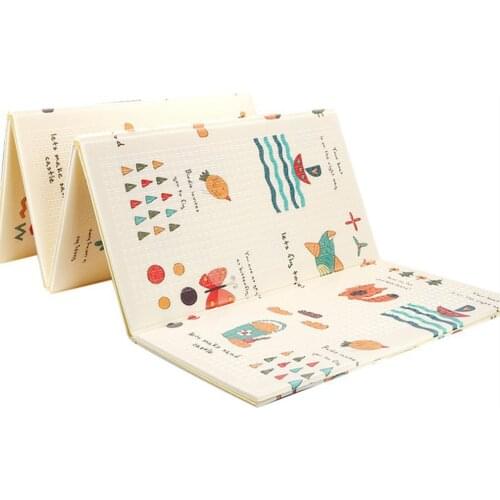 Baby Foldable Crawling Mat Baby Child Picnic Mat Xpe Climbing Mat Game Blanket Living Room Home Foam Mat
