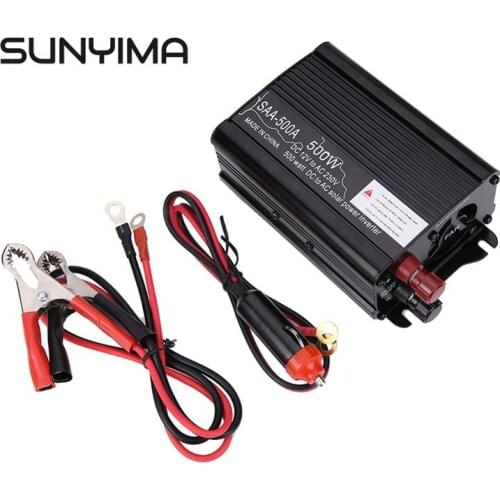 SUNYIMA 500w Inverter Board Modified Sine Wave DC 12V to 110v AC Car Converter Inverters Adapter