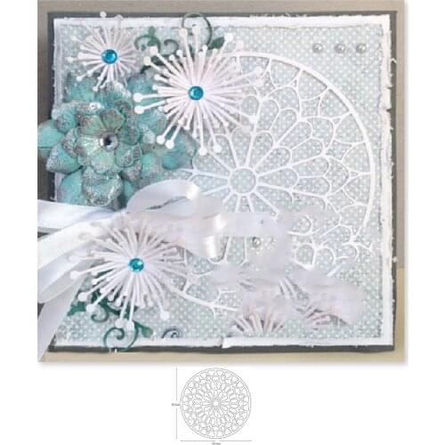 Metal cutting dies flower circle frame cut die mold decoration Scrapbook paper craft knife mould blade punch stencils dies