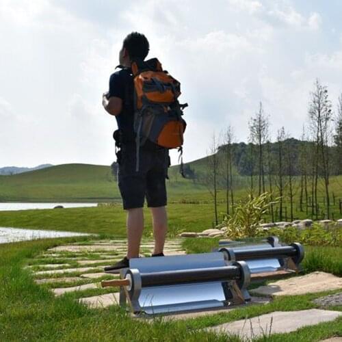 Outdoor Portable Solar Power BBQ Grill Single Tube Camping Oven Fuel Free Stoves Cooker Barbecue Cooking Tools Kitchen Vacuum