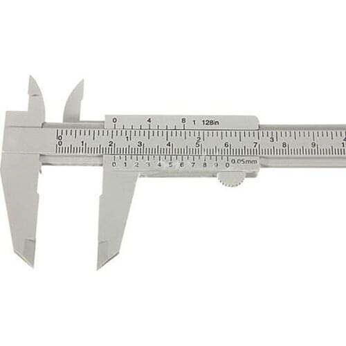 Good Quality 150 mm 6" Gray Plastic Mini Caliper Vernier Gauge Micrometer Measuring Tools